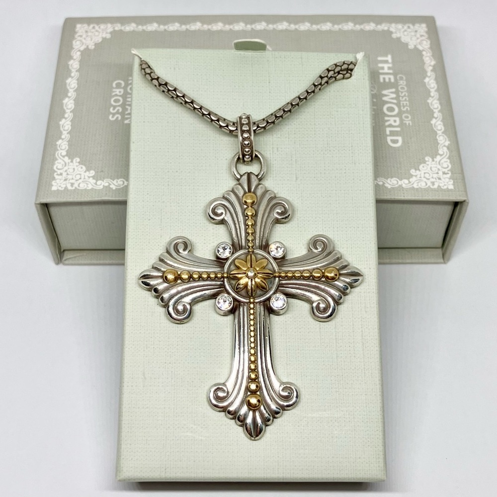 **SOLD**NWT Brighton Roman Cross Necklace